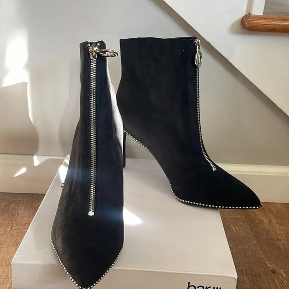 Bar lll stiletto black suede boots NEW in box size 11 - Picture 4 of 6